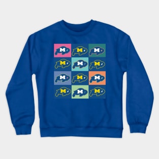 Milby pop art grid mod Crewneck Sweatshirt